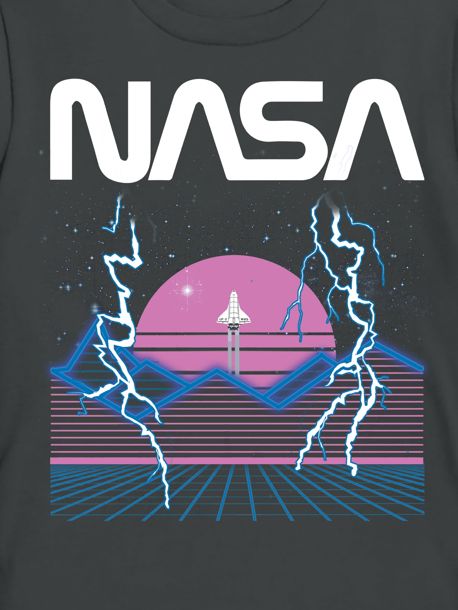 Nasa Boys Mountain Glow Graphic Tee with Short Sleeves, Sizes 4-18