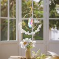 thumbnail image 2 of SUSHANG Crystal Suncatchers for Window Hanging Sun Catcher Top Glass Double Rings Moon For Car Chandelier Garden Window Hanging Ornament Rainbow Maker Colorful Home Decor Housewarming Gifts, 2 of 4
