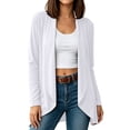 thumbnail image 2 of Lightweight Cardigan for Women Long Sleeve Solid Color Lightweight Open Front Cardigans, L, 2 of 9