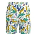 thumbnail image 6 of Naloa Summer Leopard Men's Beach Shorts, Surfing shorts, Swim trunks, Quick Dry Swim Trunks for Surfing Beach Fun - 3X-Large, 6 of 9