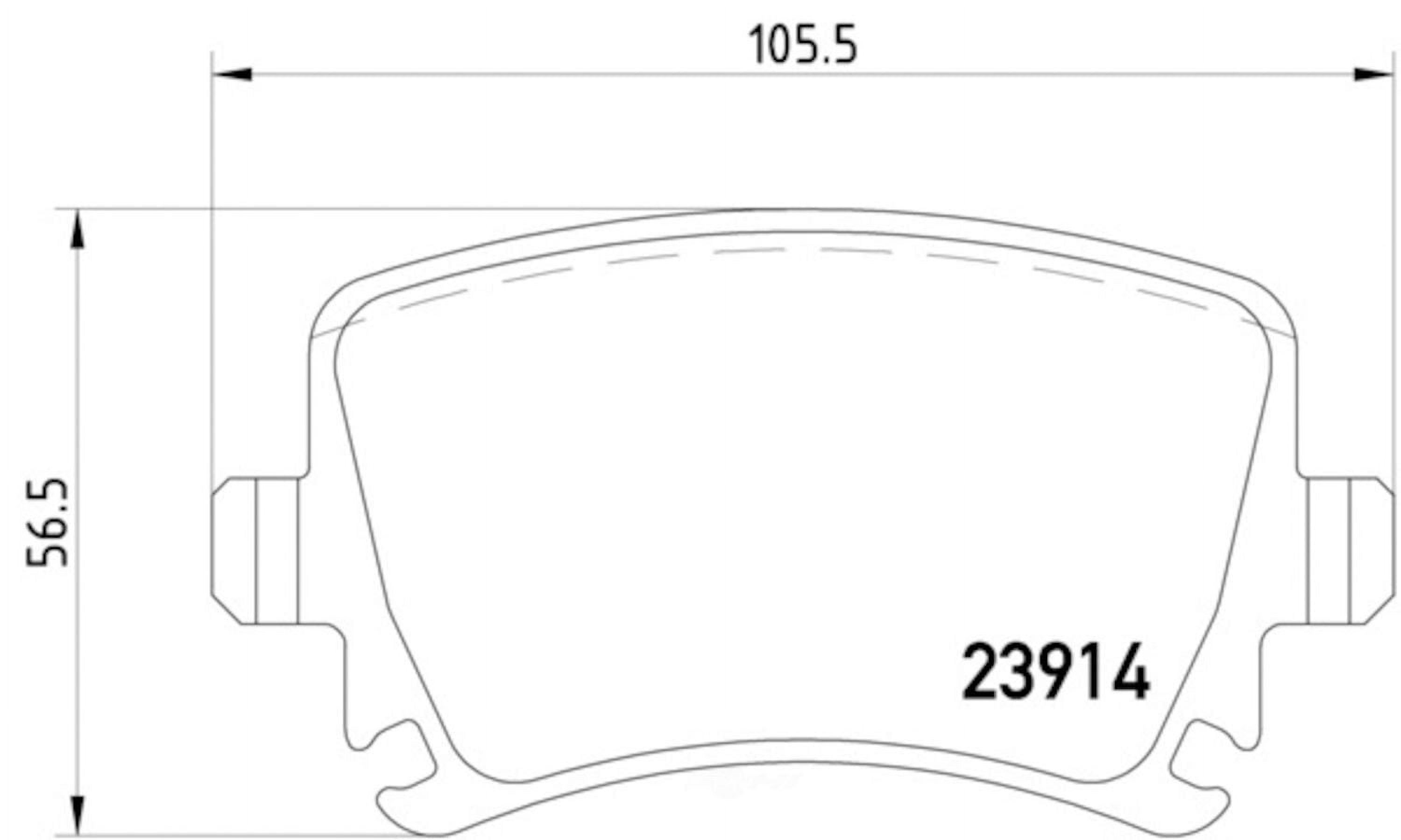 Hella 355011771 OEM - OE Formulated Friction Material