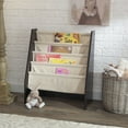 thumbnail image 7 of KidKraft Wood and Canvas Sling Bookshelf, Natural & Espresso, 7 of 7
