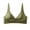 Green, variant on Seamless, wire-free bra with imitation nipple bumps, sexy small-breast push-up jelly strip bra