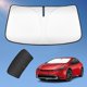 thumbnail image 1 of Parasol para Toyota Prius XW50 2016-2023, cubierta para parabrisas, protector solar de 2 capas, revestimiento plateado 240T, visera para ventana, accesorios para coche (no para Prius C o Prius V), 1 of 1