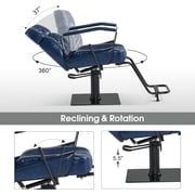 BarberPub Classic Barber Chair, 440Lbs Hydraulic Pump Manual Recliner Salon Chair for Hair Stylist, Home&Beauty Salon, Barbershop, Salon&Spa Equipment 3068