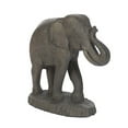 Solid Rock Stoneworks Elephant on Stand Concrete Statue, 21" Tall, Pre