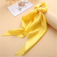 thumbnail image 1 of Bandas para el pelo de cinta larga elástica de satén con estampado de flores de moda bohemia, bufanda para cola de caballo, lazo para el pelo, accesorios para el cabello para mujer Tan Jianjun unisex, 1 of 2