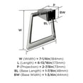 thumbnail image 6 of Amerock Blackrock Chrome Closed Towel Ring, 6 of 8