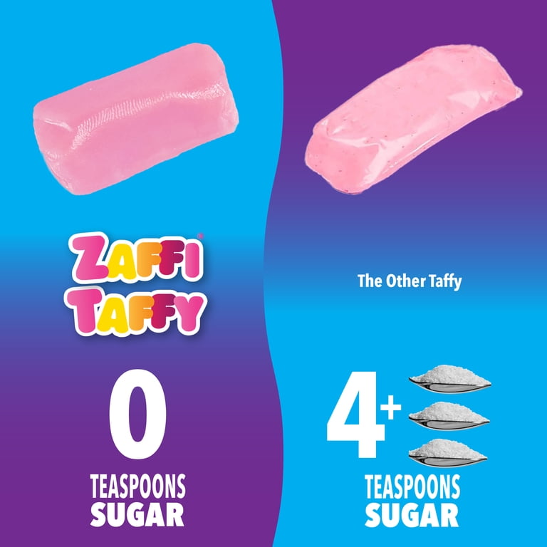 ZOLLIPOPS Zaffi Taffy Zero Sugar Fruit Taffy 3oz Pouch - Walmart.com