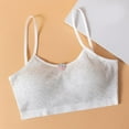 thumbnail image 6 of CYRBOKO Girls Training Bars, 2-Pack Comfortable Breathable Cotton Soft Seamless Bralettes Gray Size 7-13 T, 6 of 7