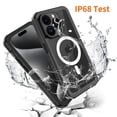 thumbnail image 3 of Casetego Magnetic Case for iPhone 15 Pro Max IP68 Waterproof Case,Built-in 9H Screen Protector & Camera Protector [Compatible with MagSafe] [Military Dustproof] Full Body Shockproof 6.7'' Phone Cover, 3 of 8