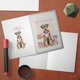 thumbnail image 3 of Happy Mother's Day Airedale Terrier Love Dog Mom Heart Flower 5x7in Folded Greeting Card Dale Waterside Dog Lover Single Note Card with Envelope - 12004, 3 of 5