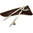 thumbnail image 2 of 5MoonSun5's 8'' Large Pencil Marking Compass Circle Leather Scratch Compass Maker Scriber Marking Wing Divider, Ideal for Drawing Circles, Scribing Wood Metal, Drafting,Map Plotting with leather cover, 2 of 8