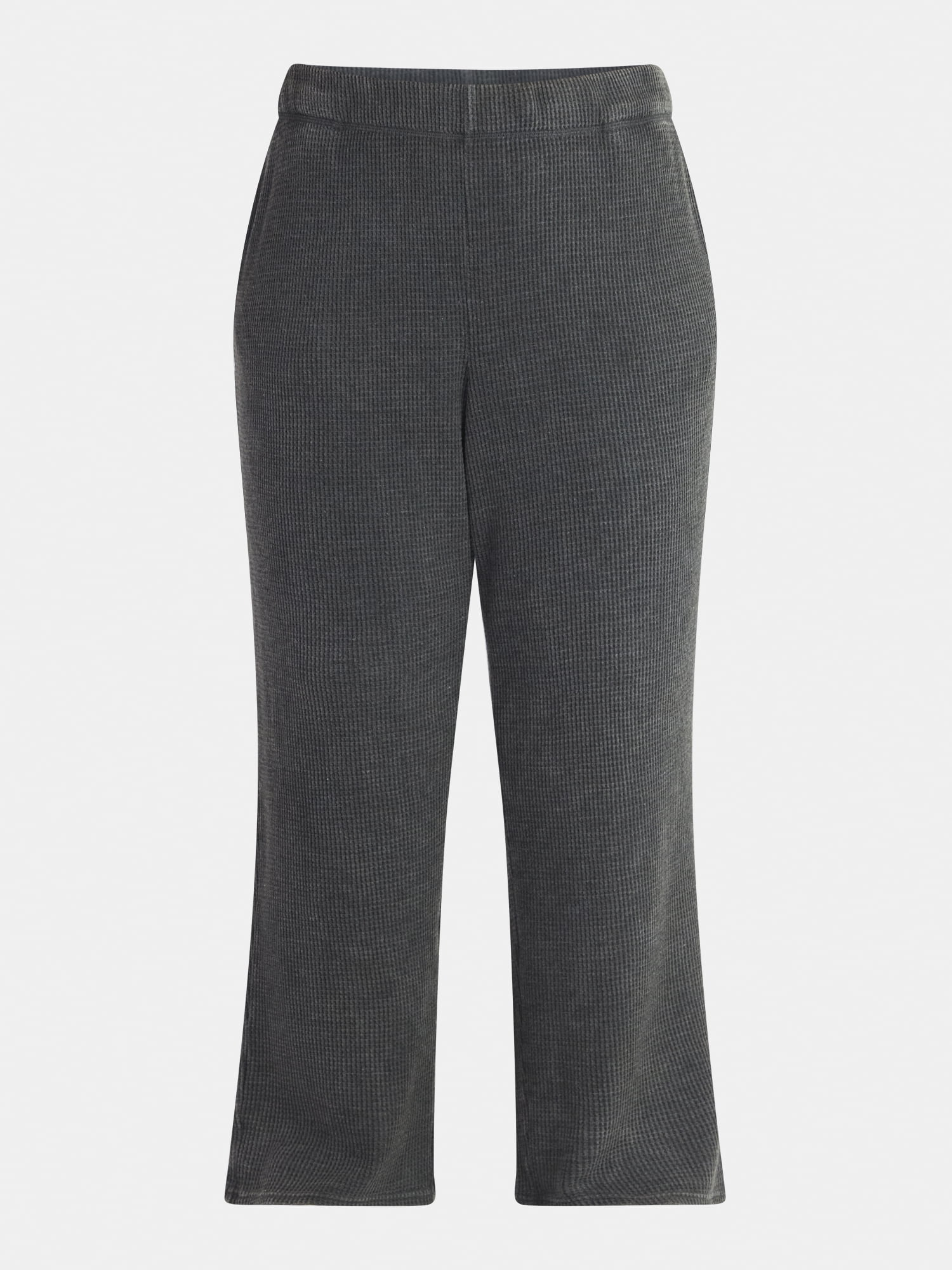 Terra & Sky Women's Plus Waffle Knit Pants, Sizes 0X-4X