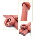 thumbnail image 2 of Wooden clothes rail for hanging clothes, natural wood clothes rail with end supports for storage in the closet, easy installation, 2 of 5