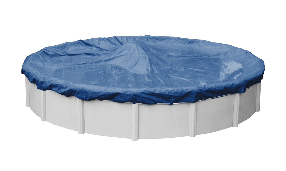 Pool Mate Commercial-Grade Rip-Shield Blue Winter Cover for Round Above ...