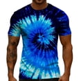 thumbnail image 6 of JAJAHO Men's Short Sleeve T Shirt Tie Dye Crew Neck Comfortable Breathable Graphic Tee Casual Daily Wear Summer Outfits Trendy Tops, 6 of 8