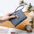 thumbnail image 3 of Tool Bag Blue Women's Wallets Small Rfid Bifold Wristlet Ladies Wallets For Coin Purse With Wrist Strap, 3 of 5