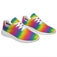 thumbnail image 6 of Rainbow Pride Shoes Men Women Fashion LGBT Sneakers Adult Lightweight Breathable Running Shoes White Size 7, 6 of 7