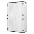 thumbnail image 5 of OULII 1 Pack Durable Waterproof Plastic Storage Cabinet White for Indoor Outdoor Patio Garden Garage 79.53X50.24X29.06in, 5 of 9