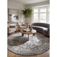 thumbnail image 1 of Rugs.com Oregon Collection Rug – 3 Ft Round Gray Low-Pile Rug Perfect for Kitchens, Dining Rooms, 1 of 5