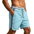 thumbnail image 3 of Men's Gym Shorts Drawstring 5 Inch Quick Dry Solid Color Side Shorts Summer Shorts Loose With Pockets Straight Leg Comfortable Casual Everyday Outdoor Vacation Shorts, 3 of 6
