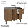 thumbnail image 3 of Alacena Gabinete Bajo Cocina Madesa Gourmet 105 Con Tarja MM, 3 of 5