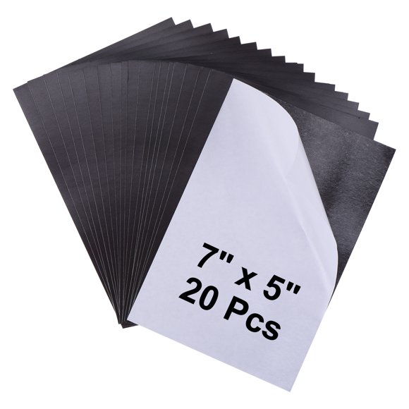 Unique Bargains Magnetic Sheets 20pcs Self Adhesive Photo Magnets Board for 5 x 7' Pictures Crafts