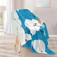 thumbnail image 2 of Manta de muñeco de nieve de invierno para sofá de 50 x 60 pulgadas, manta personalizada suave y acogedora de Navidad, mantas de franela ligeras y polares, mantas y mantas cálidas y difusas para cama,, 2 of 7