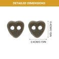 thumbnail image 4 of Monyance Sewing Buttons 100Pcs Miniature Heart Button Alloy Doll Clothes Buttons(0.16X0.16X0.04Inches), 4 of 10