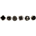 thumbnail image 1 of Naiovety 30 piezas camisa suéter vástago botón reemplazo ropa abrigo botones de Metal broche Pin gemelos insignia accesorios de costura Tela de costura y artesanía Negro/22-27 Naiovety HA008252-08, 1 of 6