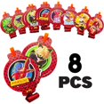 thumbnail image 1 of Miraculous Ladybug 8pc Party Blow Outs Blower Cat Nior Kids, 1 of 3