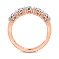 thumbnail image 3 of IGI Certified Oval Shape Lab Grown Diamond Anniversary Band Ring For Women | 5 Stone 2 CT TW In 14K Rose Gold | FG-VS1-VS2 Quality Portia Friendly Diamonds Band Ring, 3 of 5