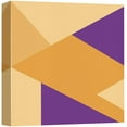 thumbnail image 3 of PixonSign Canvas Print Wall Art Purple and Orange Triangle Array Geometric Shapes Digital Art Modern Art Minimalist Colorful Multicolor Neon for Living Room, Bedroom, Office - 24"x24", 3 of 5