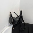 thumbnail image 4 of Bolsa bandolera para mujer 2 en 1 de hombro de cuero simple con monedero (negro) Likrtyny Para Estrenar, 4 of 9