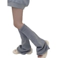 thumbnail image 3 of Gupgi Women Knitted Leg Warmers Solid Color Loose Socks Winter Warm Boot Cuffs, 3 of 9