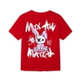 thumbnail image 4 of JAJAHO Boys Graphic Tees Summer T Shirts For Boy Short Sleeve Retro Streetwear Lightweight Loose Fit Crewneck Tshirt Kids 2-13Y Comy Tops, 4 of 5