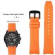 thumbnail image 3 of Correa de reloj de goma para la segunda generación de la serie JY8078, JY8075 y JY8101 Correa de silicona para pulsera Citizen Air Eagle Sky Eag de 22 mm, 3 of 5