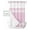 Pink, variant on No Hook Shower Curtain with Snap in Liner, Farmhouse Gray White Stripe Hotel Shower Curtains for Bathroom, Washable Shower Curtain Liner Set with Mesh Top Window, 36"x72"