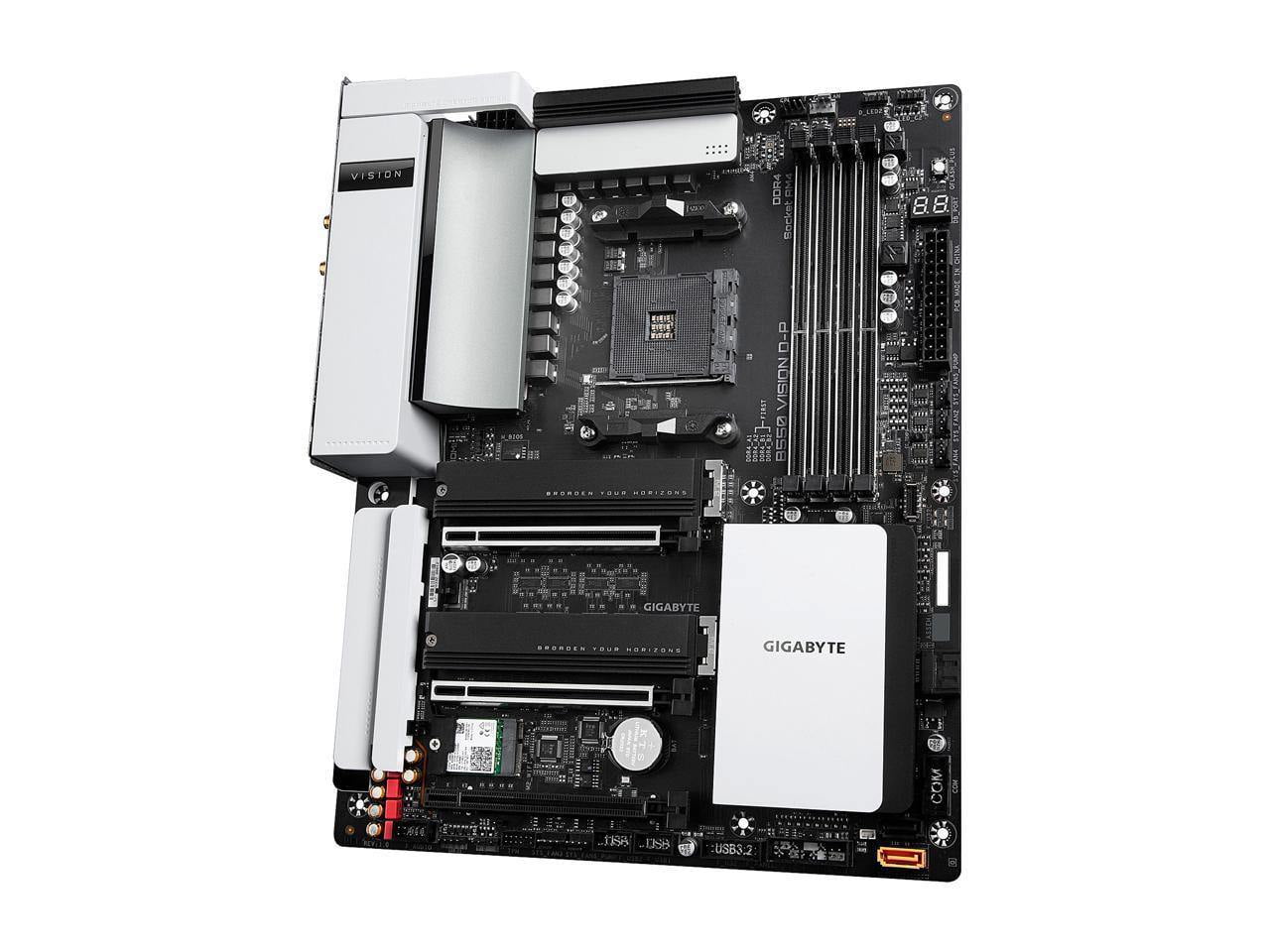 Gigabyte B550 VISION D-P Desktop Motherboard - AMD B550 Chipset - Socket  AM4 - ATX