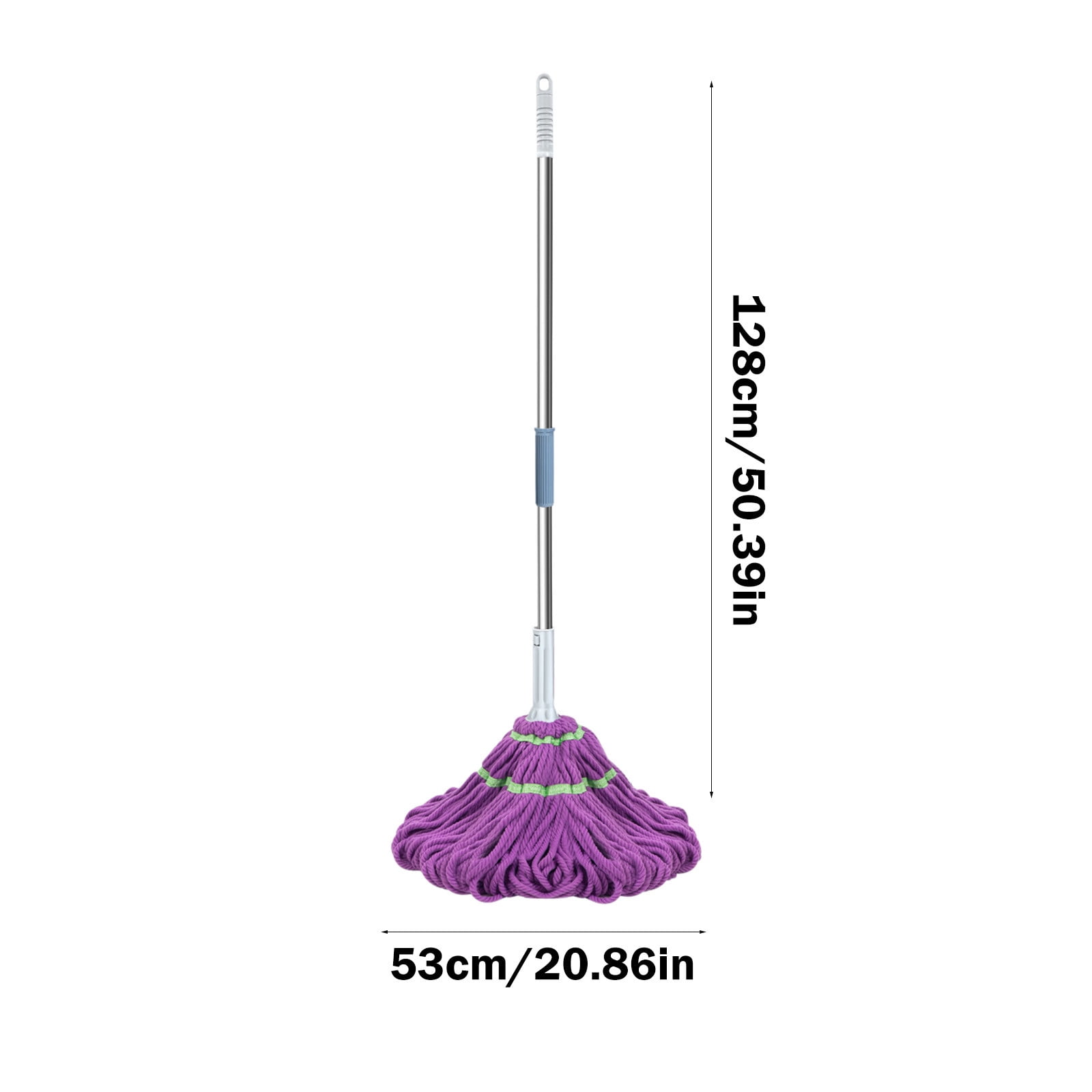 Gnmfd Self Wringing Mop 50 Inch Long Handle, Microfiber Mop Head