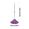 thumbnail image 3 of Self-Wringing Twist Mop for Floor Cleaning, Long Handled Microfiber Floor Mop with Top Scouring Pad for Kitchen, Hardwood, Restaurant, Bathroom, Garages, Warehouses, Office,50-inch, 3 of 8