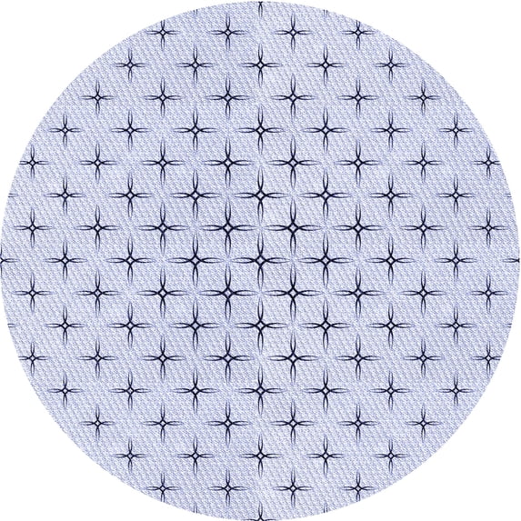Ahgly Company Machine Washable Indoor Square Transitional Lavender Blue Area Rugs, 3' Square