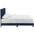 thumbnail image 3 of Modway Amira Twin Performance Velvet Bed in Midnight Blue, 3 of 5