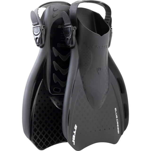 Tacón corto Fins Cressi Star ajustable y abierto negro/negro L/XL