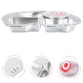 thumbnail image 1 of BRIGHTFUFU 1 Pcs Assiette Compartimentée pour Aliments en Acier Inoxydable Blanche pour Pique-Nique, 1 of 8