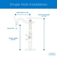 thumbnail image 2 of Gerber D300557BNT Traditional Floor Mounted Tub Filler - Nickel, 2 of 2