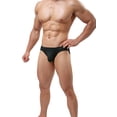 thumbnail image 5 of Xidunhg Men's Supersoft Modal Briefs Low Rise Lightweight Underwear Black/3pack 2XL, 5 of 8