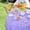 Lavender, variant on 90 inch Round Tablecloth Ivory Rosette Tablecloth Bridal Shower Table Cloth for Sweetheart Table Wedding Birthday Party
