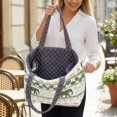 thumbnail image 3 of FOR U DESIGNS Elephant Tropical Monstera Palm Tree Print Tote Bag for Women, Reversible Two Tone Tote Handbag with Side Pockets, Lightweight Hobo Purse Double Sided Usable Shoulder Bag for School, 3 of 6